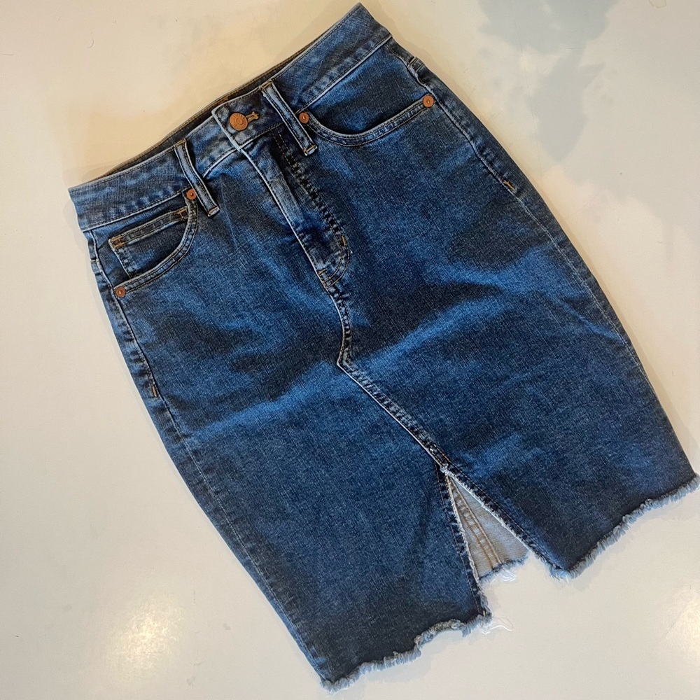 Madewell Denim MIDI Pencil skirt